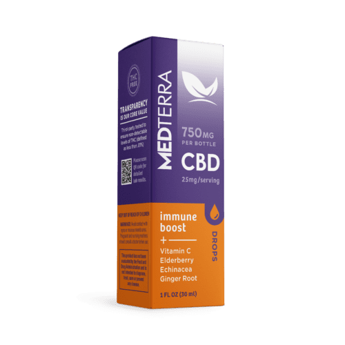 Medterra CBD Immune Support Supplement Vitamin C Elderberry Echinacea Ginger Root