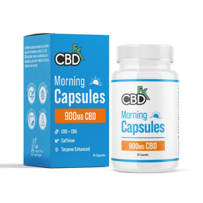 Buy CBDfx CBD + CBG Morning Capsules Online 900mg