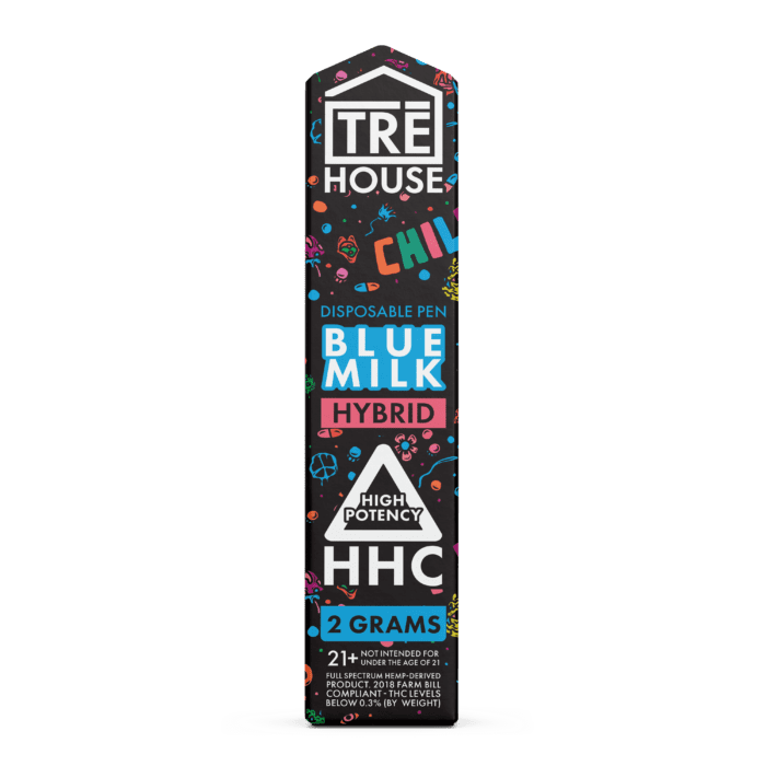 HHC Disposable 2 Gram Trehouse Blue Milk Hybrid Buy Online For Sale Best Price How To Get