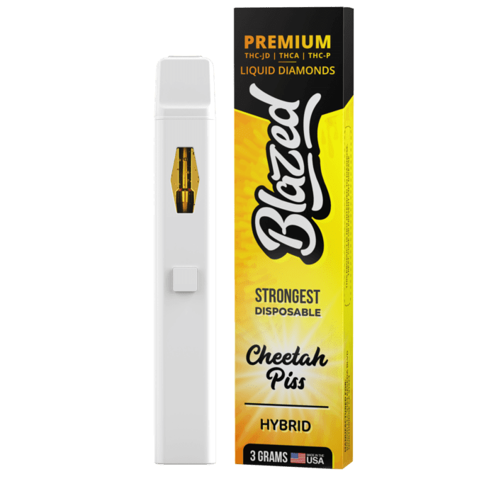 blazed cheetah piss 3Gram Disposable Blazed THCA Wholesale Display Box Buy